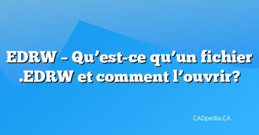 EDRW – Qu’est-ce qu’un fichier .EDRW et comment l’ouvrir?